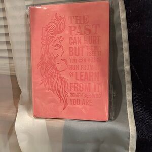 Pink Lion Embossed Journal